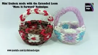 Rainbow Loom Basket Using Extended Loom 