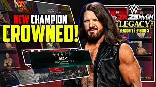 NEW Champion Crowned! | WWE 2K25 MyGM Legacy - Episode 5 (Season 1)
