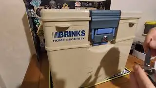 Brinks Home Security box opened 2 ways.