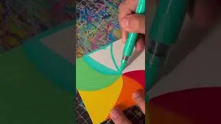 Immersive Painting | Color Swirl#immersivepainting #acrylicmarker #painting #coloring #painting