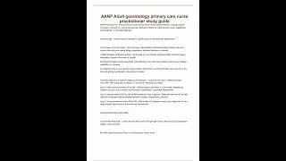 AANP Adult gerontology primary care nurse practiotioner study guide2549