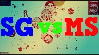 Agario // Clanwar SG vs MS //  INSANE SPLITRUNNING