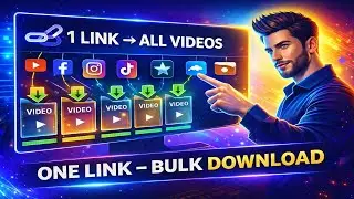 Bulk Video Download in One Click | Facebook / YouTube Link Scraper Tool