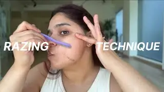 Face Razing & Dead Skin Removal Technique 