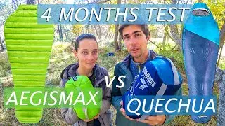 Обзор сверхлегкого бюджет пухового спального мешка AEGISMAX и сравнение с Quechua Forclaz Ultralight