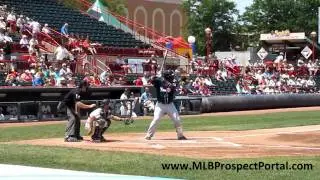 Blue Jays 1B Mike McDade batting for Double-A New Hampshire Fisher Cats