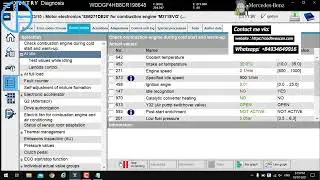 Instructions for using Xentry software on Mercedes-benz ECU models.