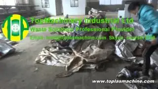 Special designed crusher / granulator for PP jumbo woven bags