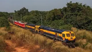 Electric locos piggyback Diesel Locos | Future of Konkan Railway Electrification | ALCO Eruption