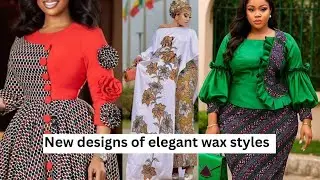 New designs of African wax print dress styles for beautiful women/Ankara African dress styles 