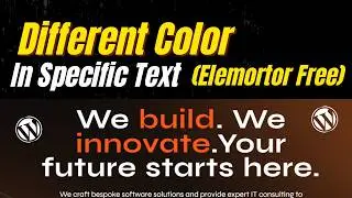 Change the Color of Any Specific Word in Elementor Text 🔥 | Step by Step Guide