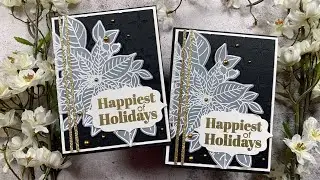 Easy NO Coloring Christmas Cards | AmyR Christmas 2021 Series #15