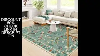 Rug for Living Room Carpet Large Size Bedroom Bedside Floor Mat Green Insect Carpets Tropical Rainfo