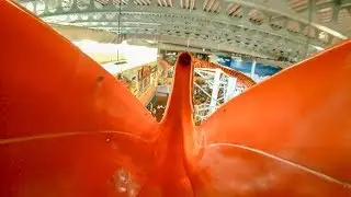 INSANE Launched Zip Coaster Waterslide | Kalahari Resort Sandusky