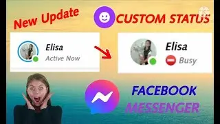 PAANO MAGPALIT NG CUSTOM STATUS SA MESSENGER |Elish Tutorial