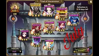 TOA Hell July 2024 Stage 1-10 (30 Stars) - Summoners Wars