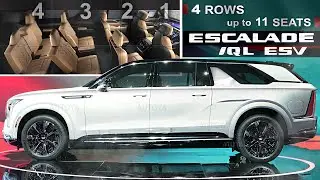 Extra-Long 2027 Cadillac Escalade IQL ESV - FIRST EVER 4-row SUV with 9, 10 or 11 Seats