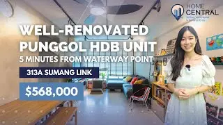 313A Sumang Link: 4 Room HDB Home Tour | Chic and Contemporary Apartment, Scenic View of Punggol