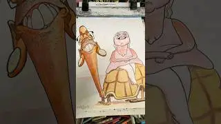 Check out the this caricature reaction! 👍 #caricature #funny #streetart #art
