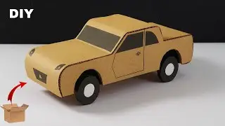 How to Make a Car with Cardboard | Easy DIY Project | School project 