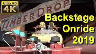 Timber Drop - Fraispertuis City 2019 front seat (High Quality Onride) POV 4K + Backstage & Off Ride
