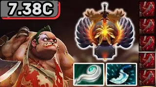 IMMORTAL PUDGE Hard Support Gameplay Patch 7.38c - Dota 2 Support