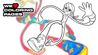 #71 Kamala Khan Ms. Marvel Coloring Page | WE ❤️ COLORING PAGES