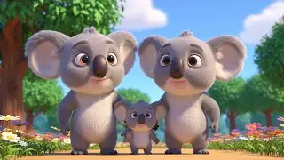 🌟Koala Song for Kids 🐨 | Cute Aussie Animal Rhyme | koala family fun 