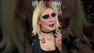 𝓣𝖎𝖋𝖋 𝓔𝖘𝖘𝖊𝖓𝖙𝖎𝖆𝖑𝖘 💋🔪🖤  #pridemakeup #brideofchucky #tiffanyvalentine