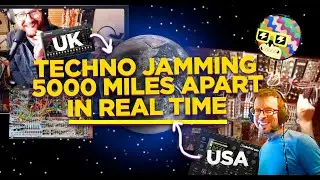 REMOTE Acid Techno Jam: 5000 MILES APART IN REALTIME