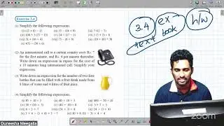 Grade 7 English Medium Maths Class