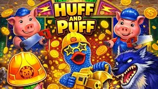 Huff and Puff Slot Bonuses!  Golden Buzz Saw Feature!  Part 2 #slots 