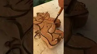 #artesanato #art #woodworking #chisel #entalhe #woodcarving #handmade #satisfying