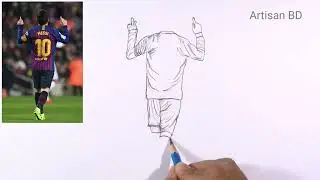 How To Draw Lionel Messi | Step By Step Pencil Sketch | Messi from Qatar World Cup  #messi
