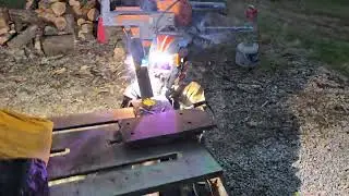 11 years old welding practice 6G pipe test.