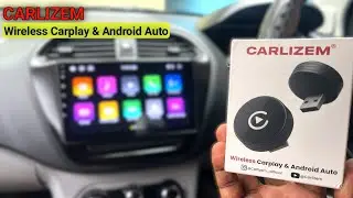 CARLIZEM A7 PRO WIRELESS ADAPTER | Convert Wired to Wirless Apple Carplay /Android Auto