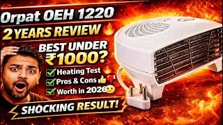 Best Room Heater Under ₹1500🔥 | Orpat 2000W Fan Heater Full Review & Guide