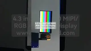 4.3 inch 540*960 AMOLED Display MIPI DSI RGB 25Pin RM69032 Color OLED Screen Custom Touch Panel