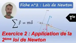 Terminale. Fiche n°2 : Lois de Newton : Exercice d'application 2
