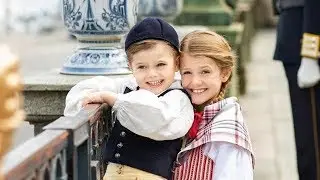 Prinzessin Estelle & Prinz Oscar von Schweden: Zuckers&uuml;&szlig; im Trachten-Look