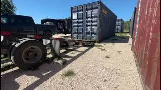 NO FORKLIFT/NO PROBLEM! Load two 20ft Shipping Containers on a trailer without a forklift