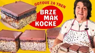 Brzinski kolač s makom,pekmezom i čokoladom – Topi se u ustima!