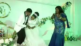 Minister MERCY G. ministering on our wedding.