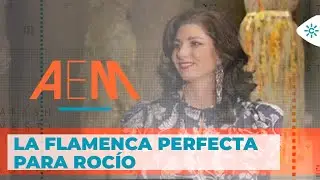 Andalucía es moda |La flamenca perfecta para Rocío Peralta tiene color, tiras bordadas y flor arriba