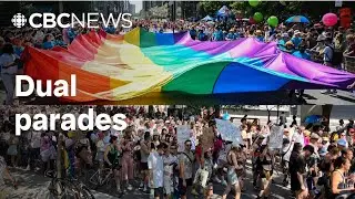 Montrealers split into two parades to celebrate Pride
