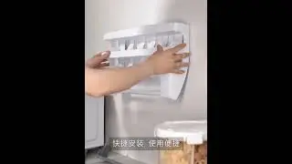 Multi functional plastic wrap cutter wall mounted kitchen paper towel rack sliding knife