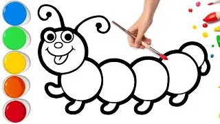 How To Draw a Cute Worm | Easy Step By Step Tutorial