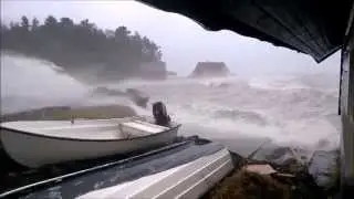 Storm Norway - Sandvikjo stormen Nina 10.01.2015 - Halsnøy