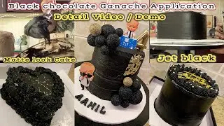 Black Cake Covering with Fudge Frosting || Chocolate Ganache Ratio for Black Cakes  | 🌟