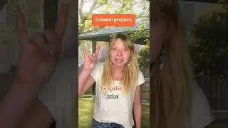 German Gestures!  #Babbel #learngerman #shorts